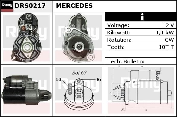 DELCO REMY Стартер RAS31100